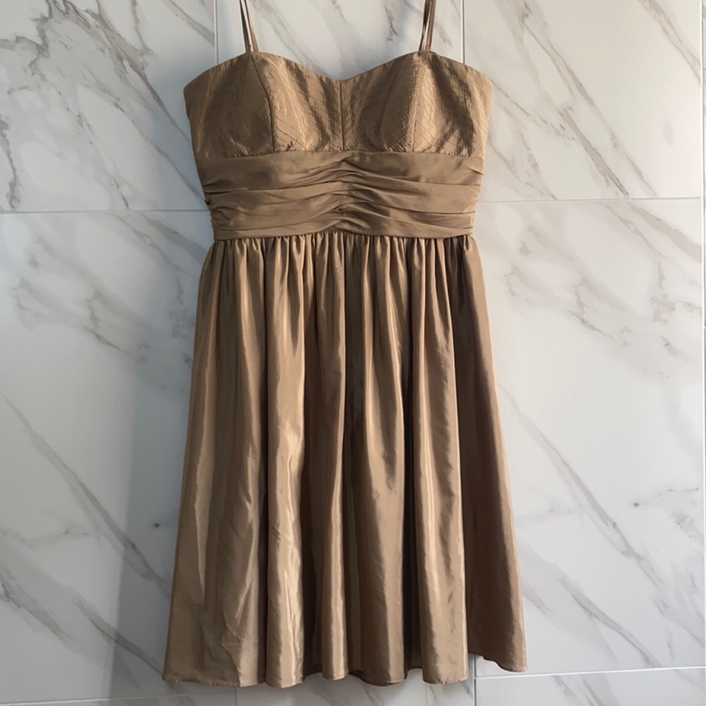 champagne colored dress